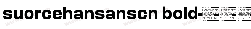 suorcehansanscn bold字体转换